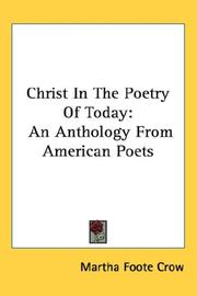 Front cover of Christ in the poetry of today by Martha Foote Crow