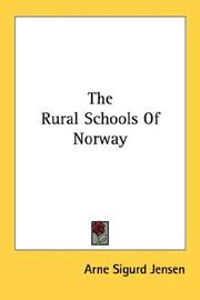 Front cover of The Rural Schools Of Norway by Arne Sigurd Jensen