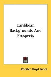 Front cover of Caribbean backgrounds and prospects by Chester Lloyd Jones