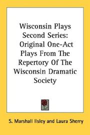 Cover of Wisconsin Plays Second Series by S. Marshall Ilsley