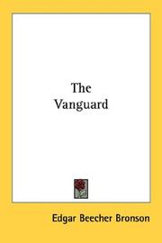 Cover of The vanguard by Edgar Beecher Bronson