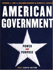 Front cover of American government by Theodore J. Lowi