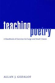 Front cover of Teaching Poetry by Allan J. Gedalof
