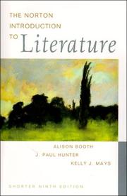Cover of The Norton introduction to literature--shorter ninth edition by Alison Booth