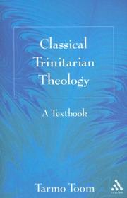 Front cover of Classical Trinitarian Theology by Tarmo Toom