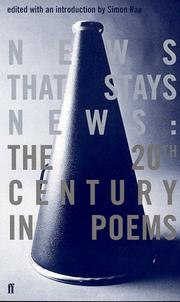 Front cover of News That Stays News by Simon Rae
