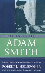 Cover of The essential Adam Smith by Adam Smith