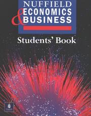Front cover of Nuffield Economics and Business Studies by Jenny Wales