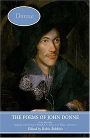 Front cover of The Poems of John Donne by Robin Robbins