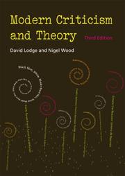 Cover of Modern criticism and theory by David Lodge