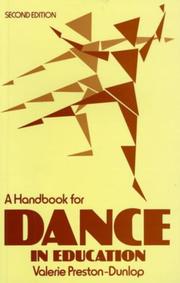 Front cover of A Handbook for Dance in Education by Valerie Monthland Preston-Dunlop