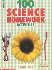 Front cover of 100 Science Homework Activities for Years 1 And 2 by Carole Creary