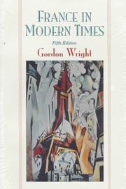 Cover of France in modern times by Wright, Gordon