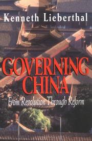 Cover of Governing China by Kenneth Lieberthal