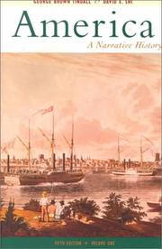 Front cover of America by George Brown Tindall