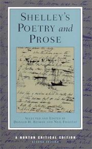 Cover of Shelley's poetry and prose by Percy Bysshe Shelley