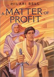 Front cover of A matter of profit by Hilari Bell