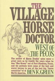 Front cover of The village horse doctor by Ben K. Green