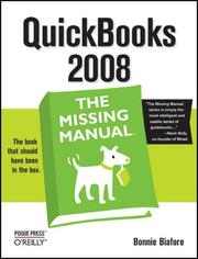 Cover of QuickBooks 2008 by Bonnie Biafore