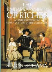 Front cover of The Embarrassment of Riches by Simon Schama