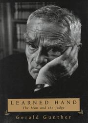 Cover of Learned Hand by Gerald Gunther