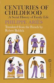 Front cover of Enfant et la vie familiale sous l'Ancien Régime by Philippe Ariès