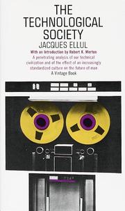 Cover of The Technological Society by Jacques Ellul