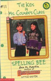 Cover of Spelling Bee by Ann M. Martin