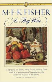 Cover of As they were by M. F. K. Fisher