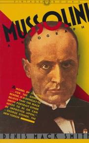Cover of Mussolini by Denis Mack Smith