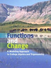 Cover of Crauder Functions and Change by Bruce Crauder