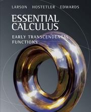 Cover of Larson Essential Calculus by Ron Larson