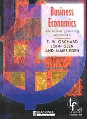 Front cover of Business economics by E. W. Orchard