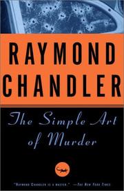 Front cover of The  simple art of murder by Raymond Chandler