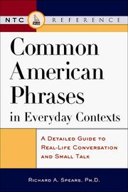 Cover of Common American Phrases in Everyday Contexts w/CD-ROM by Richard A. Spears