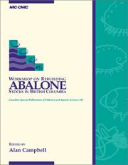 Front cover of Workshop on Rebuilding Abalone Stocks in British Columbia by Alan Campbell