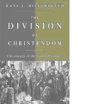 Front cover of The Division of Christendom by Hans J. Hillerbrand