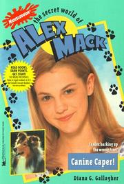 Front cover of Canine Caper (The Secret World of Alex Mack, No. 26) by Diana G. Gallagher