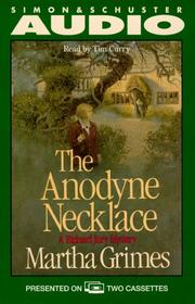 Front cover of The Anodyne Necklace by Martha Grimes