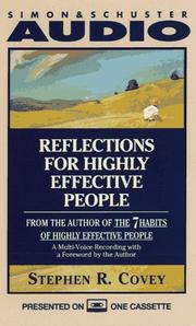 Cover of Reflections for Highly Effective People by Stephen R. Covey