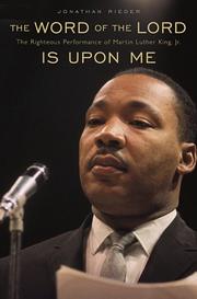 Front cover of The Word of the Lord Is Upon Me by Jonathan Rieder