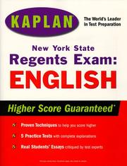 Front cover of Kaplan New York State Regents Exam by Kaplan Publishing