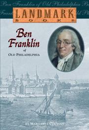 Cover of Ben Franklin of old Philadelphia by Margaret Cousins