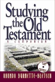 Cover of Studying the Old Testament by Rhonda Burnette-bletsch
