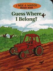 Cover of GUESS WHERE I BELONG? by Farmer.