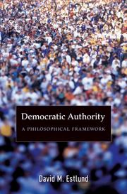 Cover of Democratic Authority by David M. Estlund