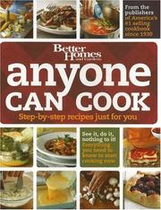 Cover of Anyone Can Cook by Better Homes and Gardens