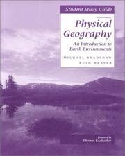 Front cover of Student Study Guide To Accompany Physical Geography by Michael Bradshaw