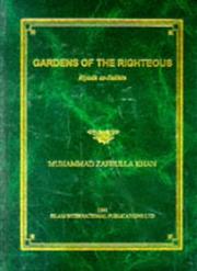 Front cover of Gardens of the Righteous by Muhammad Z Khan