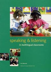 Front cover of Speaking and listening in multilingual classrooms by Viv Edwards